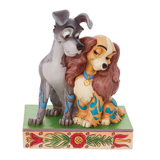 Jim Shore Disney Lady and The Tramp Love Scene, 4.5", 