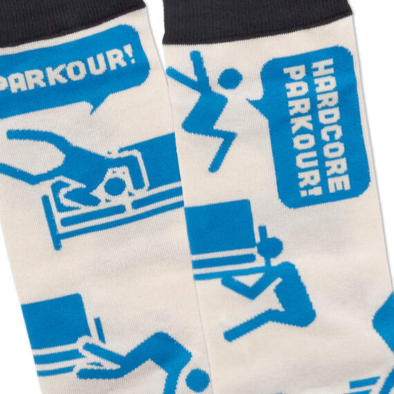 The Office Parkour Novelty Crew Socks, , large image number 3
