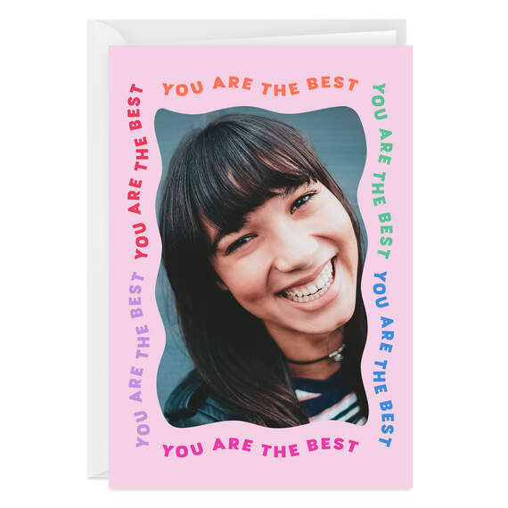 Personalized You’re the Best Frame Photo Card, , large image number 1