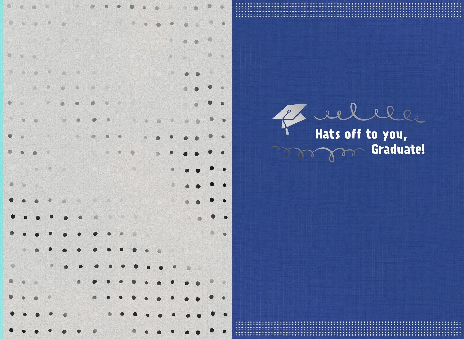 Hats Off to You Graduation Card