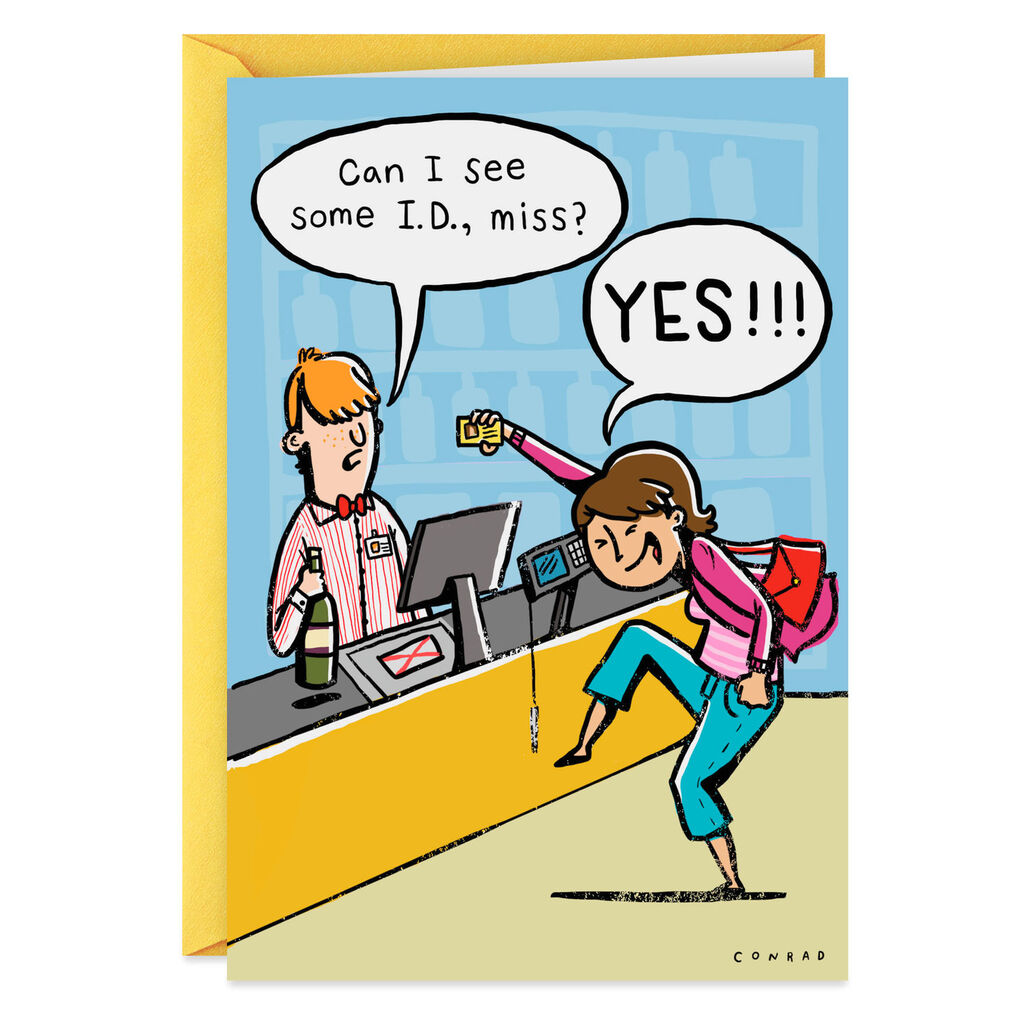 Id Check Funny Birthday Card Greeting Cards Hallmark