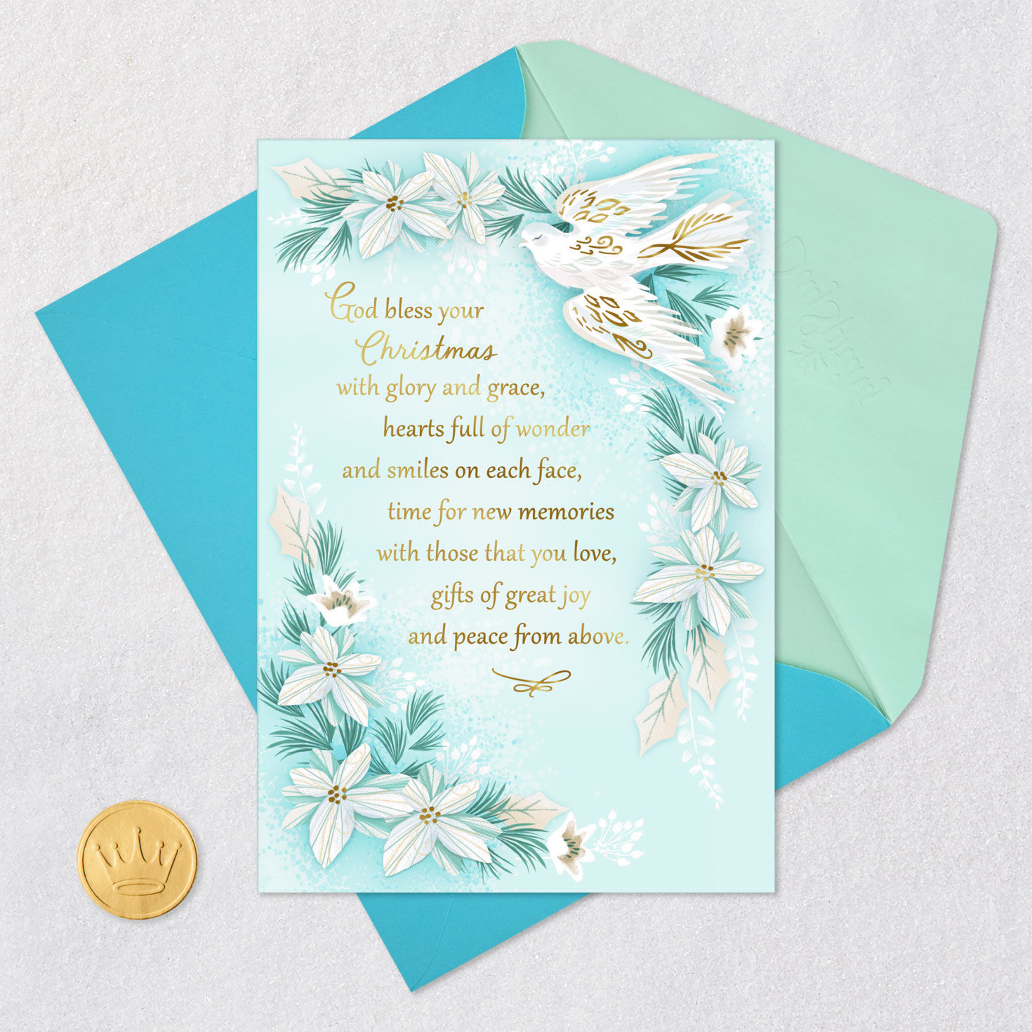 May God Bless Your Holidays Religious Christmas Card, , large image number 6