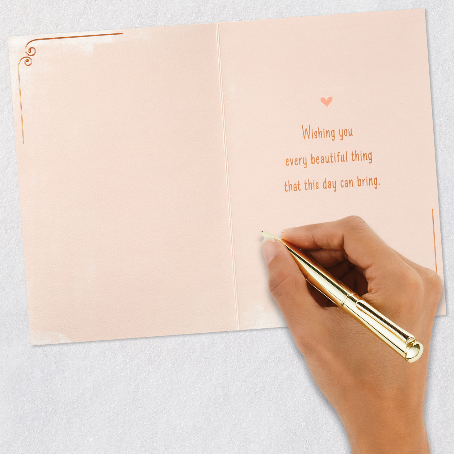 Fancy Lettering and Flowers on Pink Valentine's Day Card  image number 6