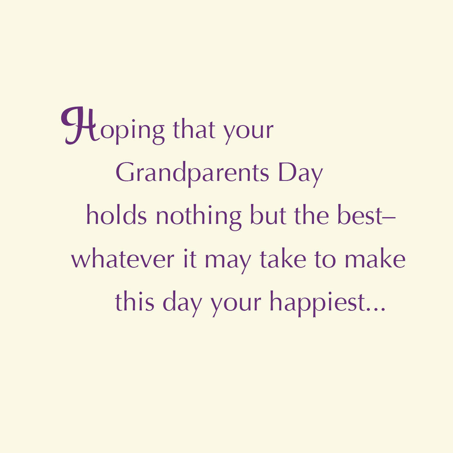 Nothing But the Best for You Grandparents Day Card for only USD 2.00 | Hallmark