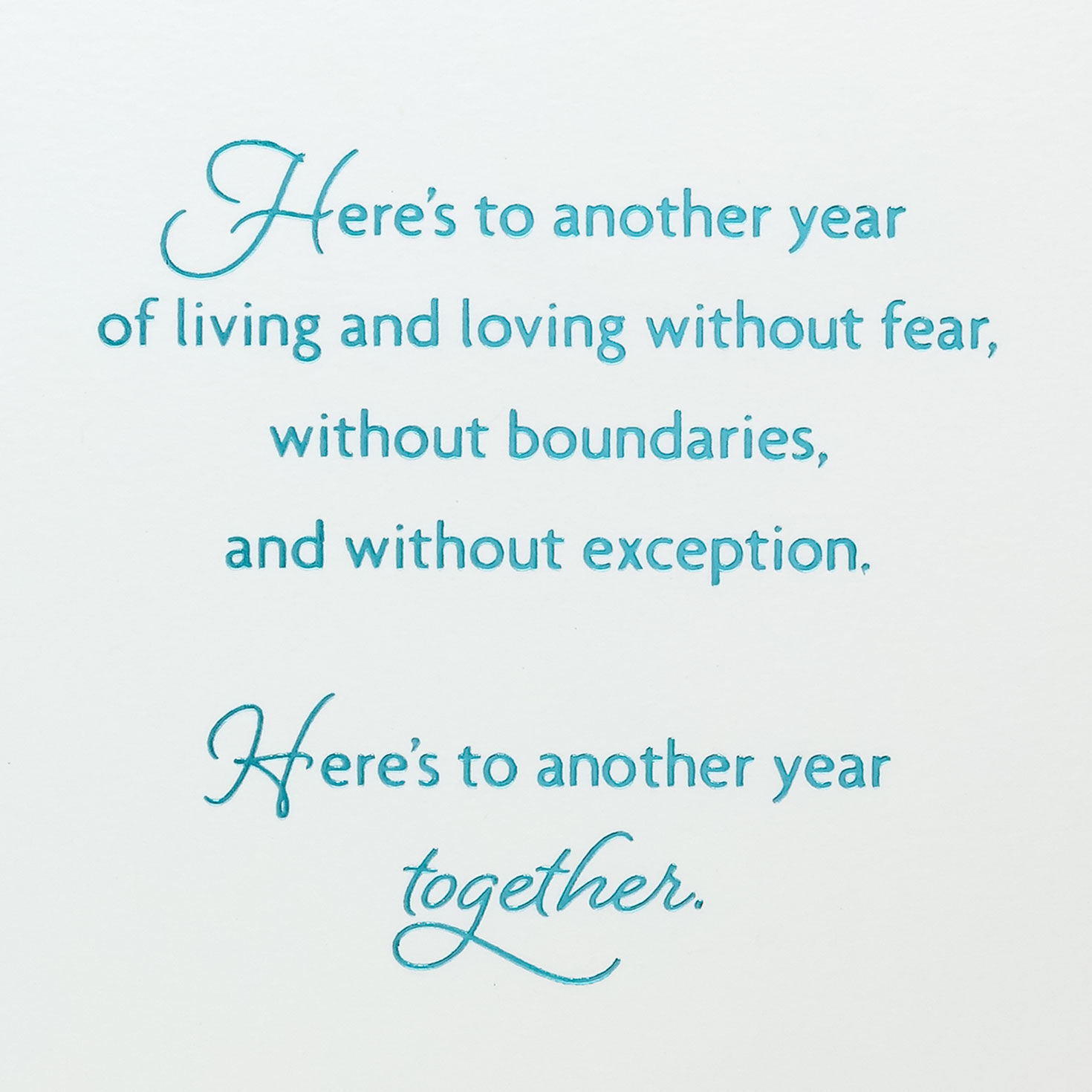 Neon Heart LGBTQ Anniversary Card Sentiment image number 2