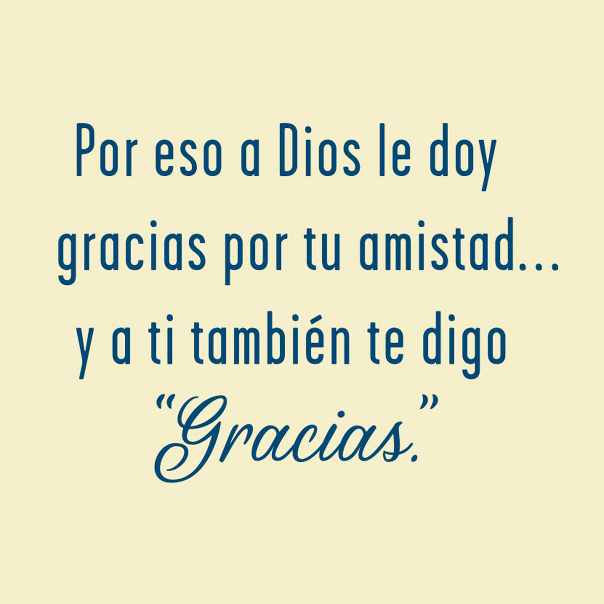 Thanks to God for You SpanishLanguage Friendship Card Greeting Cards