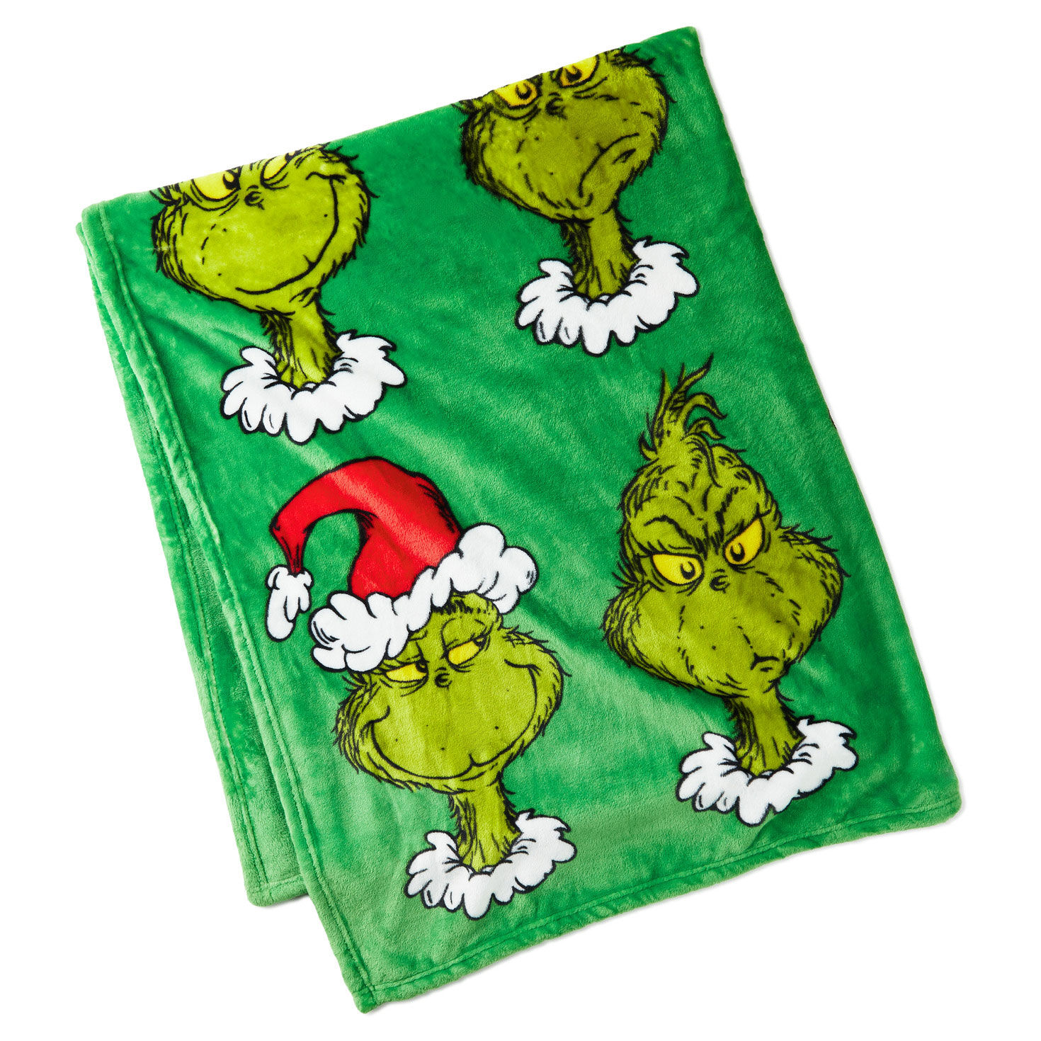 Grinch fleece throw 2025