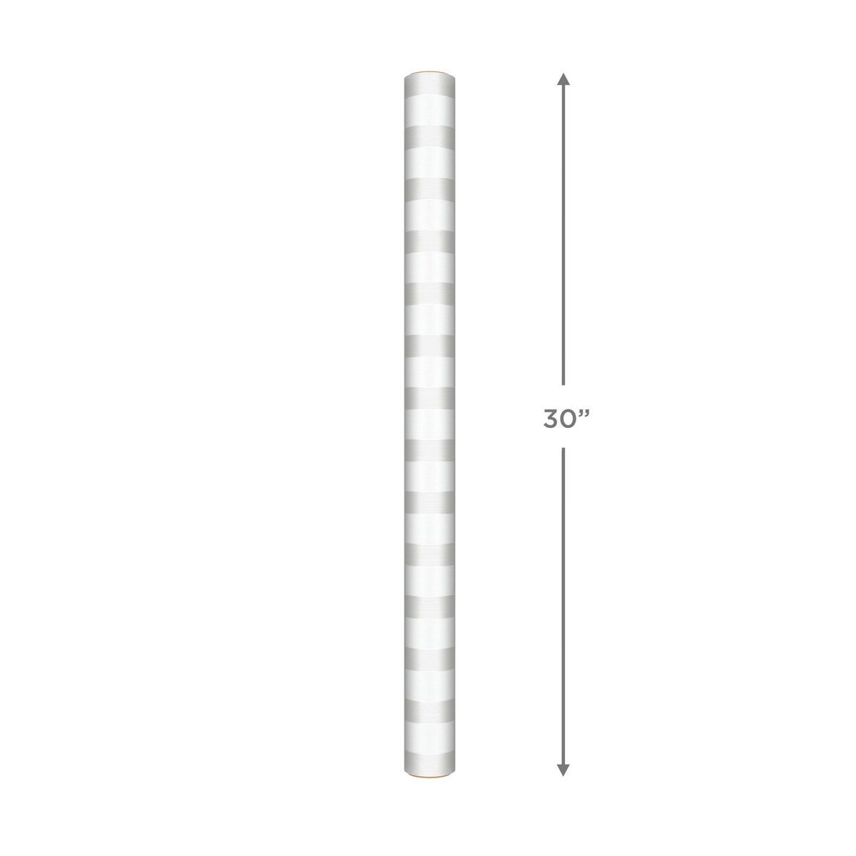 White and Pearl Stripe Wrapping Paper, 15 sq. ft. Wrapping Paper Hallmark