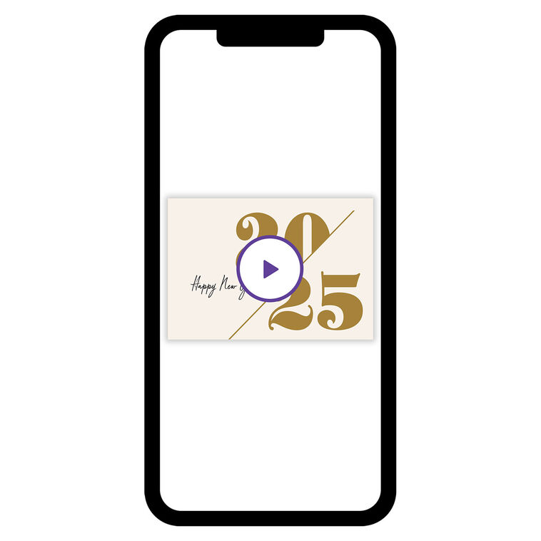 Bold 2025 New Year eCard