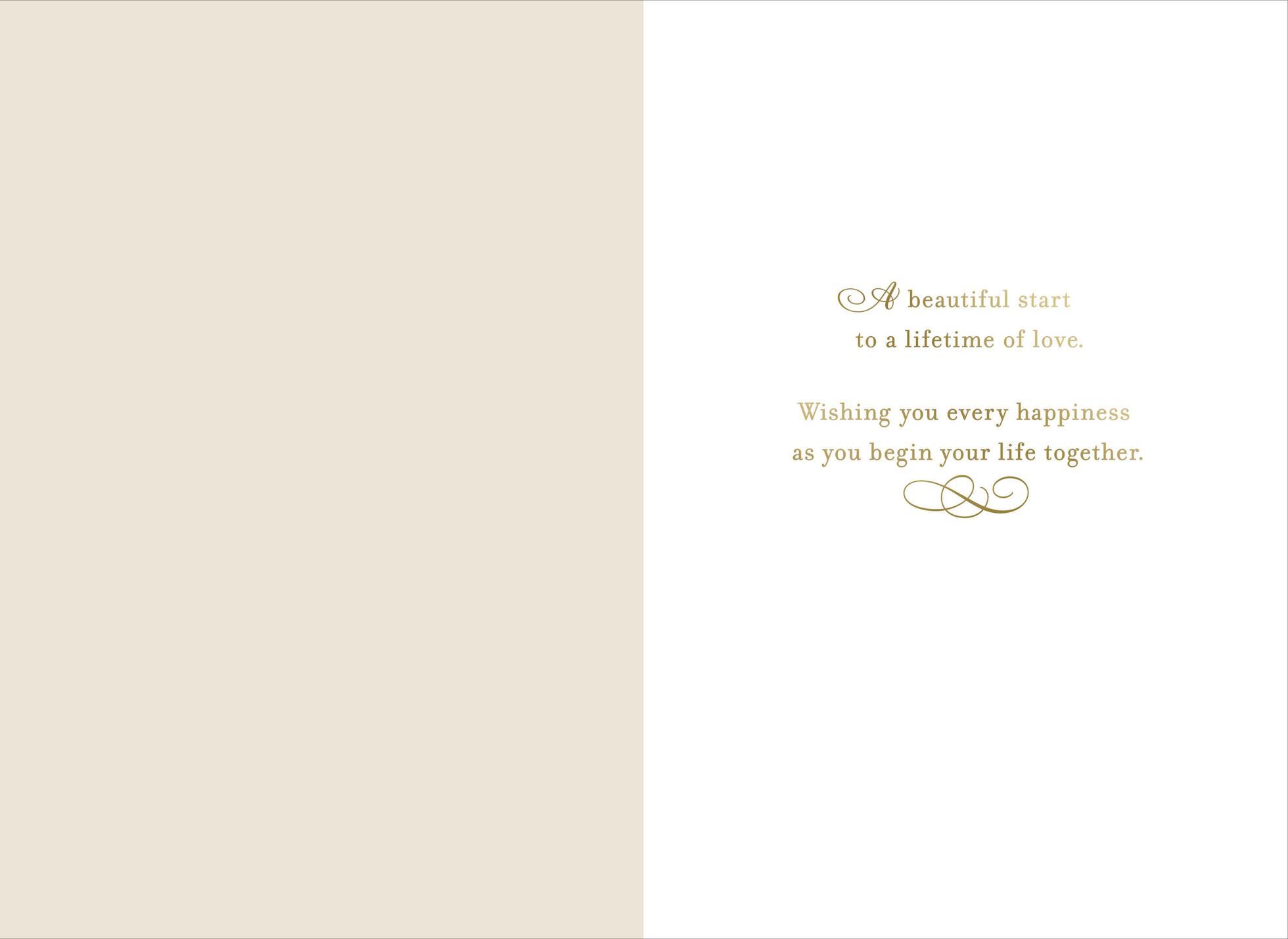 Flower Bouquet Wedding Card