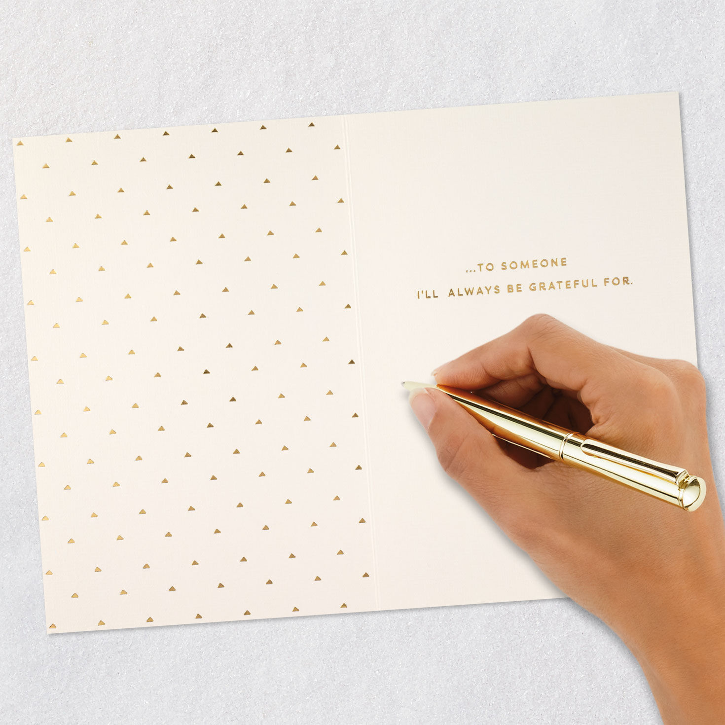 Gold Turkey Grateful For You Thanksgiving Card Signing card image number 6