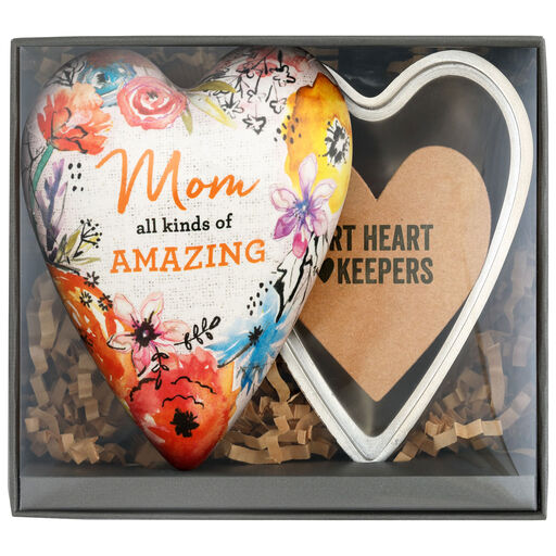 Amazing Mom Art Heart Trinket Box, 3.5", 