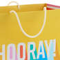 7.7" Hooray on Yellow Medium Horizontal Gift Bag, , large image number 4