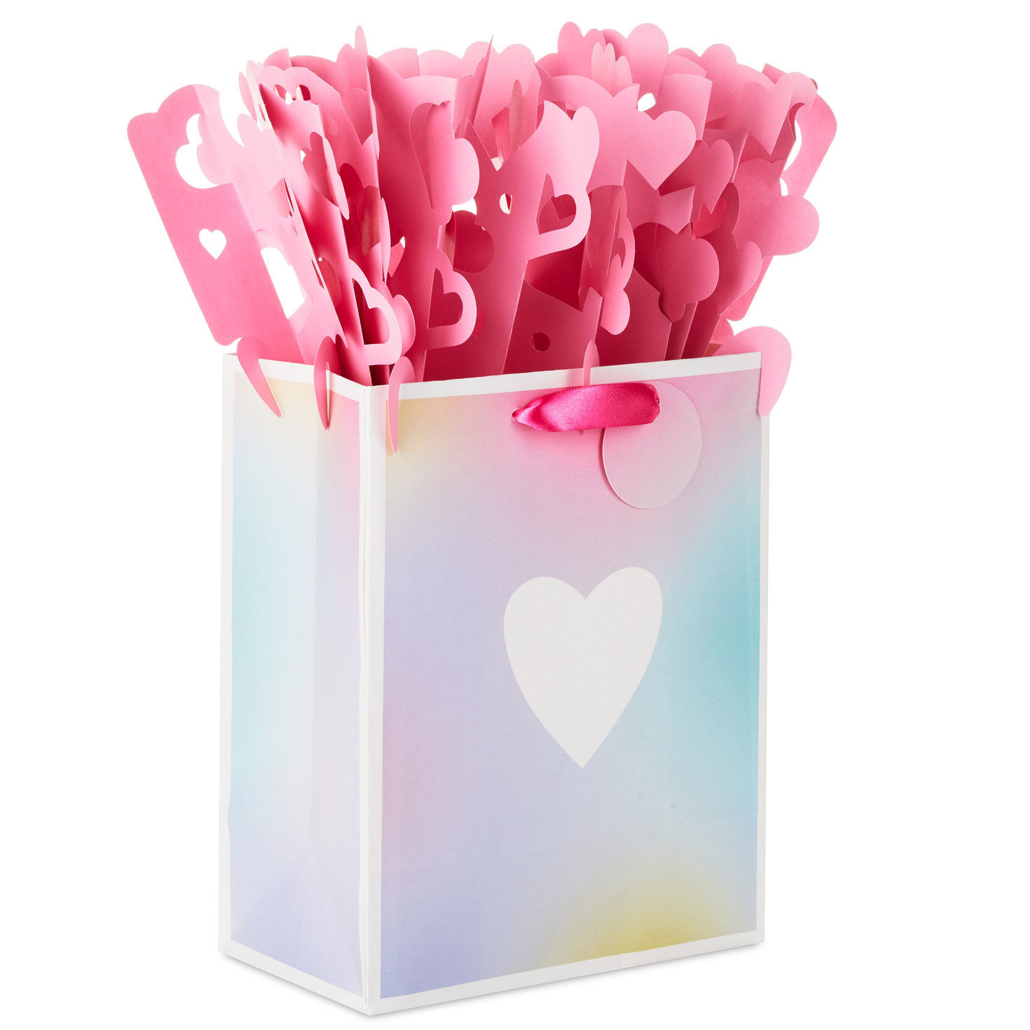 4) Hallmark Happy Valentines Day Red/White Heart Tissue Paper/Gift Bag  Filler