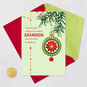 Ornament on Branch Christmas Card for Grandson Card Front with Envelope and Gold Seal image number 5