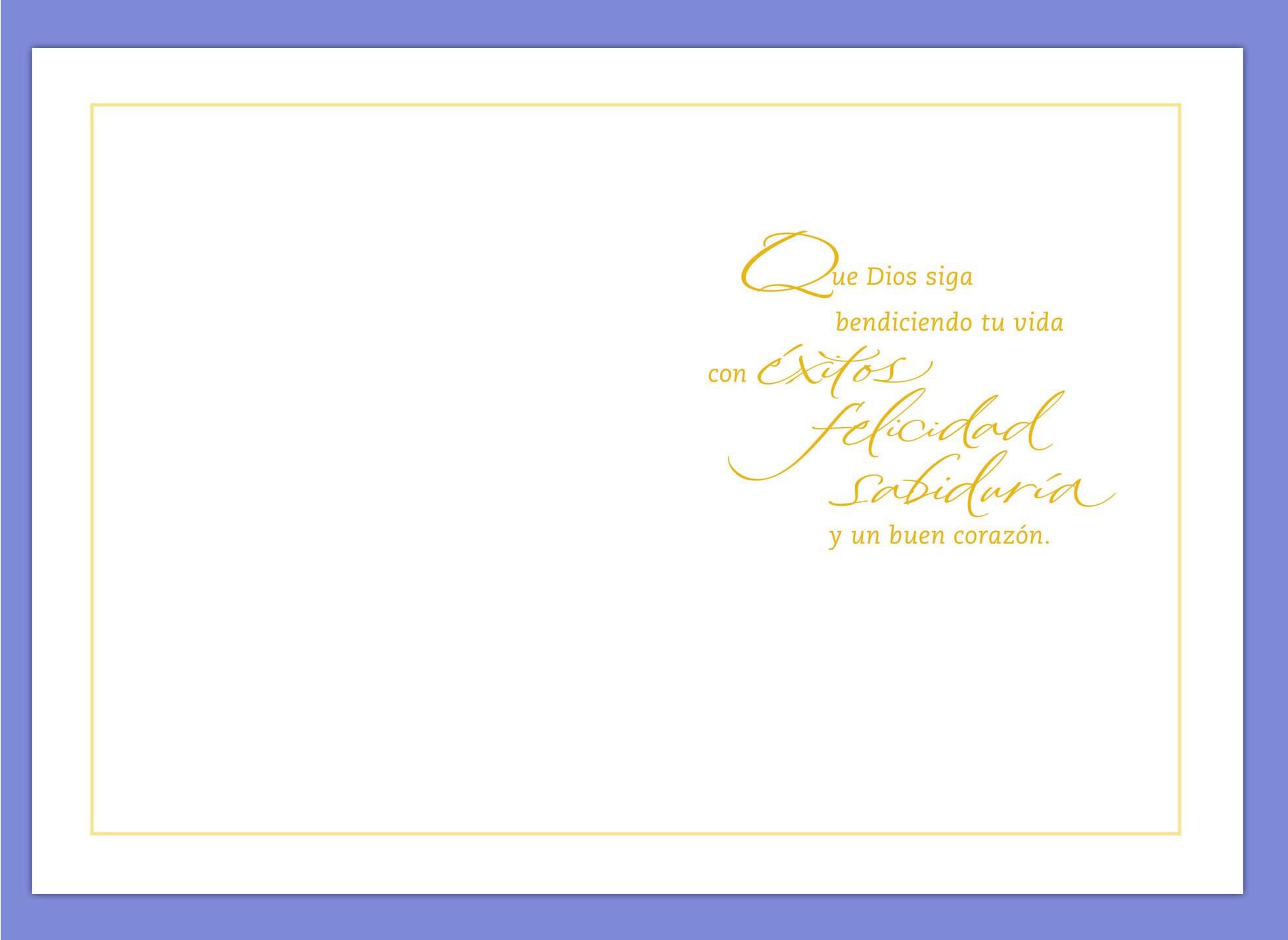 Congratulations and Blessings Spanish-Language Graduation Card