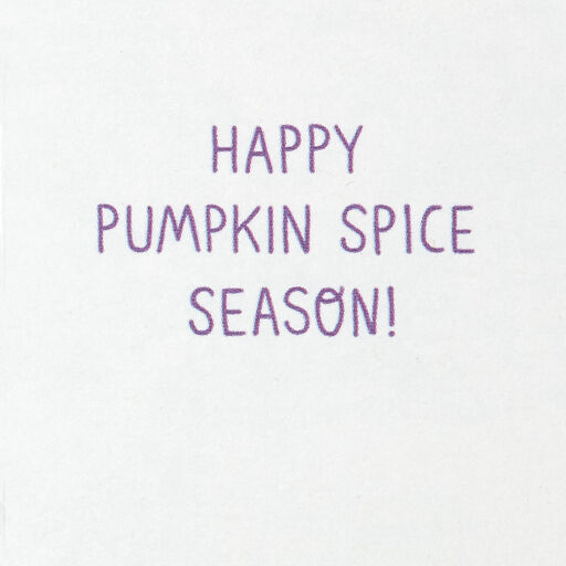 3.25" Mini Happy Pumpkin Spice Season Card, 