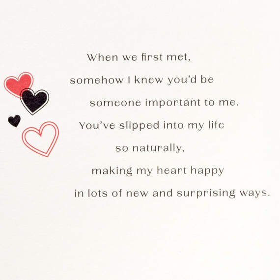 You Make My Heart Happy Romantic First Valentine's Day Card, , large image number 2