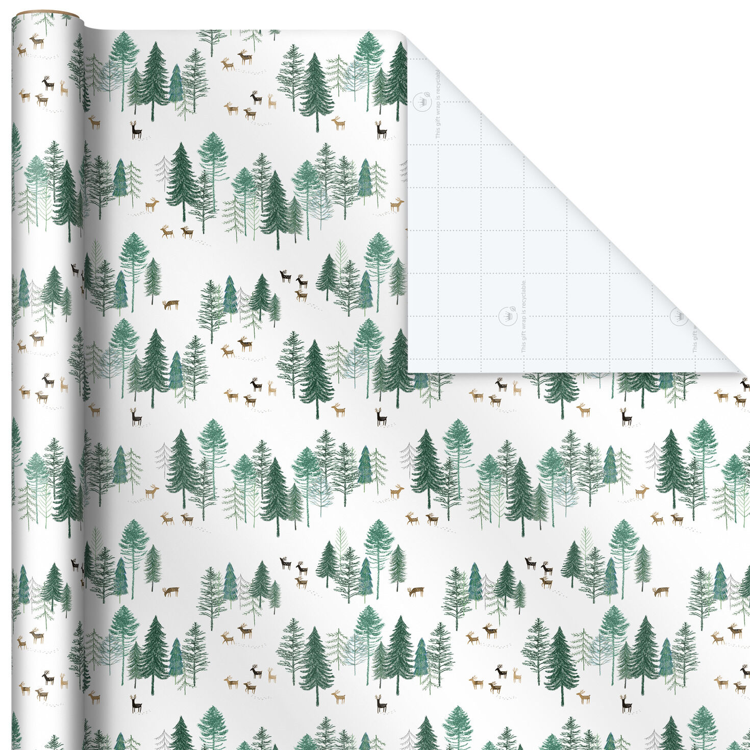 Elegant Evergreens Holiday Wrapping Paper  image number 6