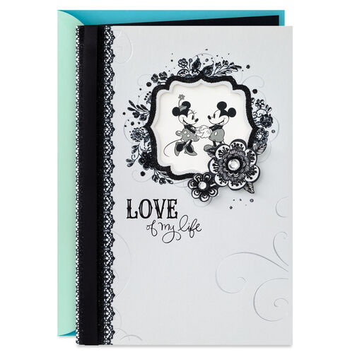 Disney Mickey Mouse and Minnie Mouse Love of My Life Anniversary Card, 