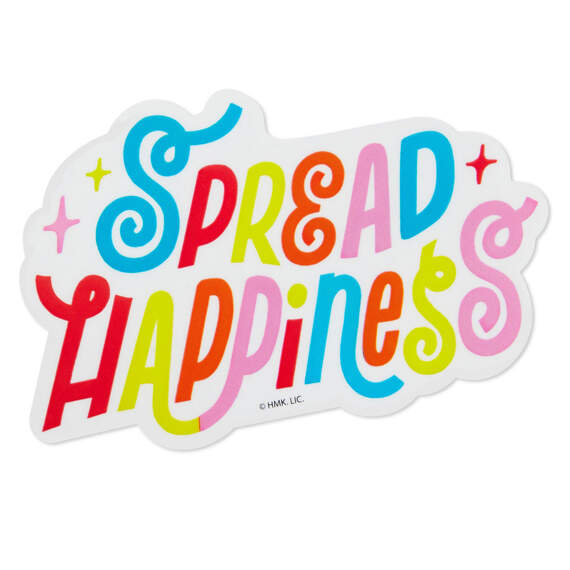 Spread Happiness Vinyl Decal, , large image number 1