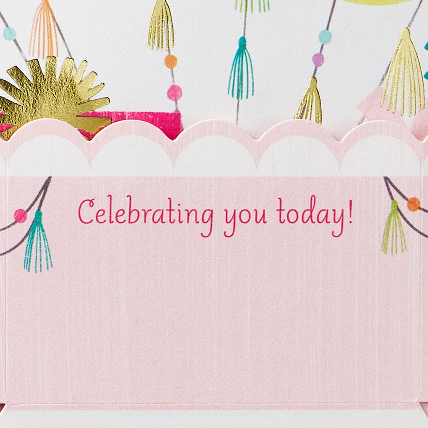 Pink, Peach, Light Blue Balloons Pop-Up Card Sentiment image number 3