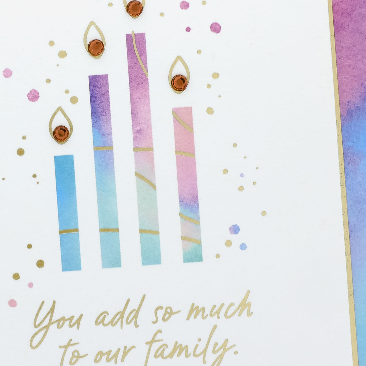 Candle Birthday Card for Daughter-in-Law Card Front Detail image number 5