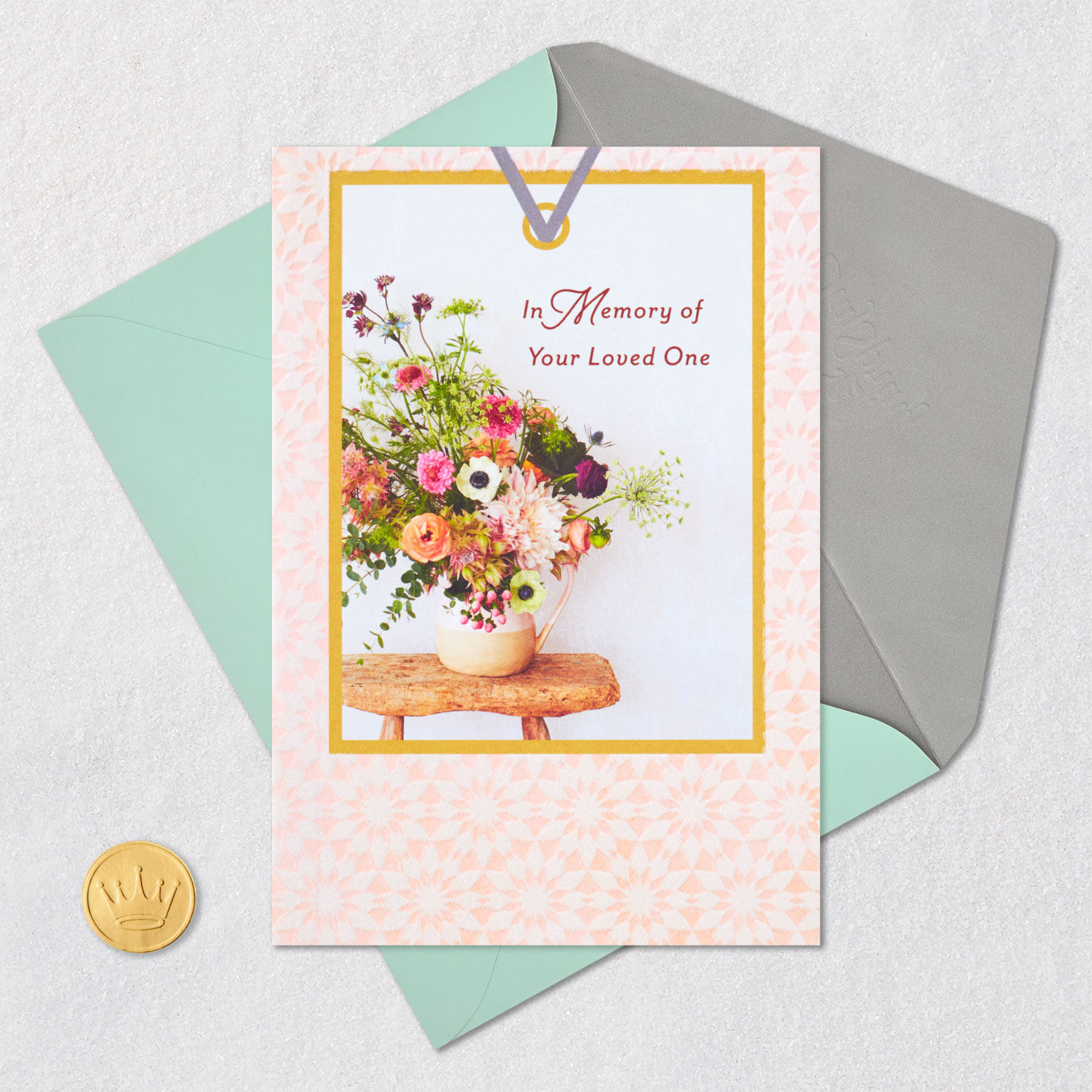 Flower Vase Religious Loss of Loved One Sympathy Card  image number 6