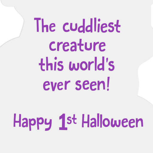 Cuddliest Creature Baby's 1st Halloween Card, 