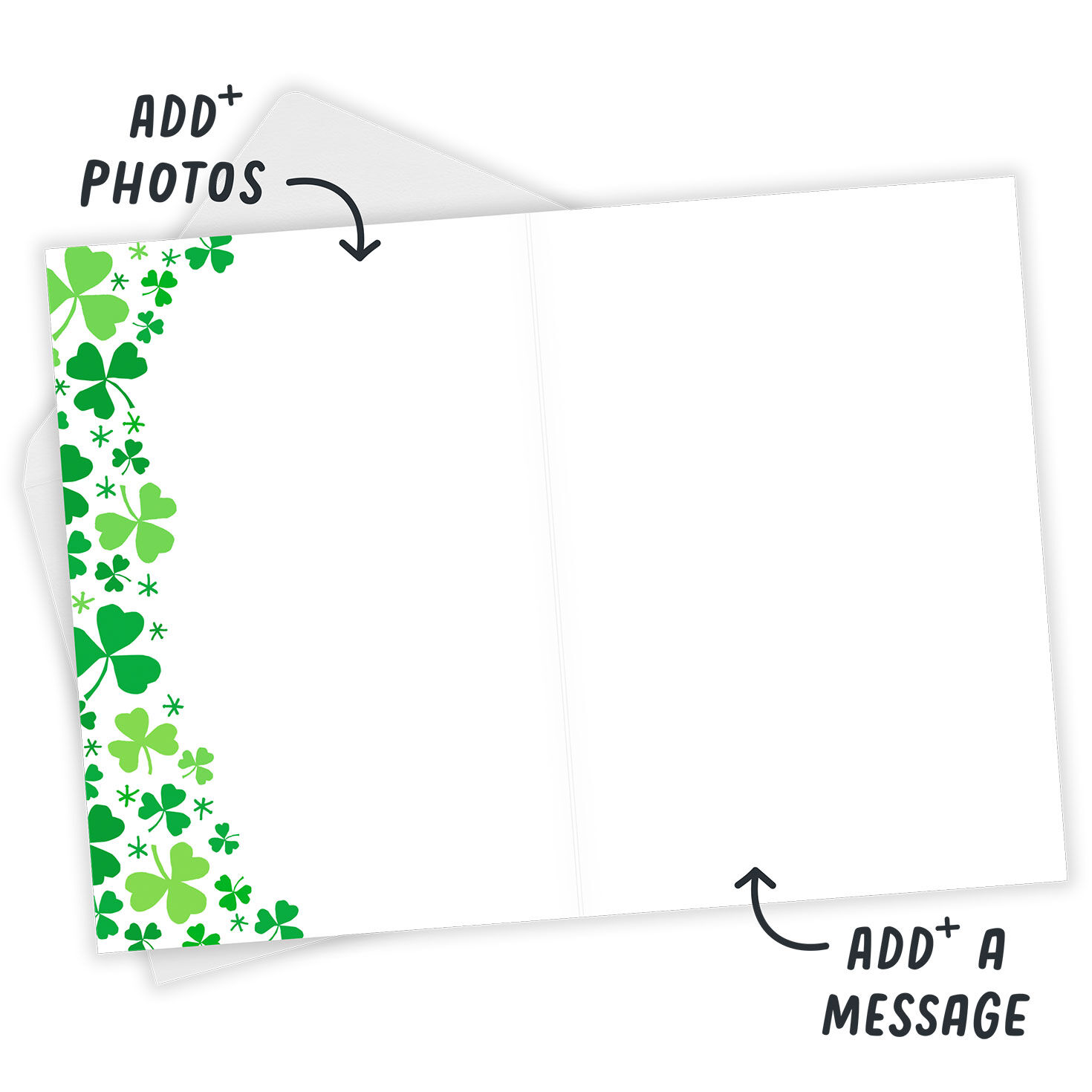 Personalized Leprechaun Cat St. Patrick&rsquo;s Day Card  image number 3