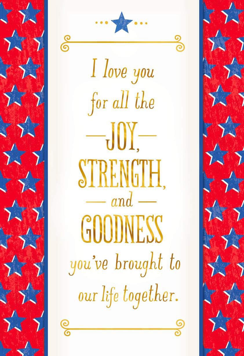 I Love You Veterans Day Card