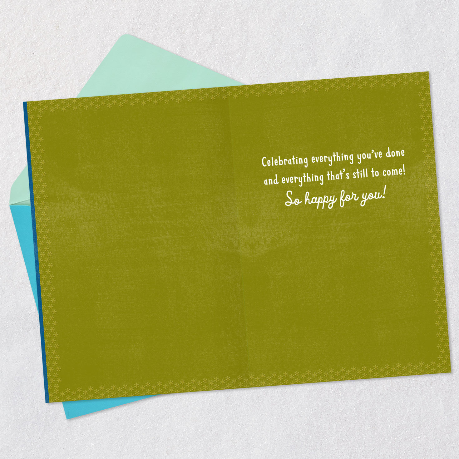 Mortarboard Cap and Banner 2026 Graduation Card Open card with envelope image number 3