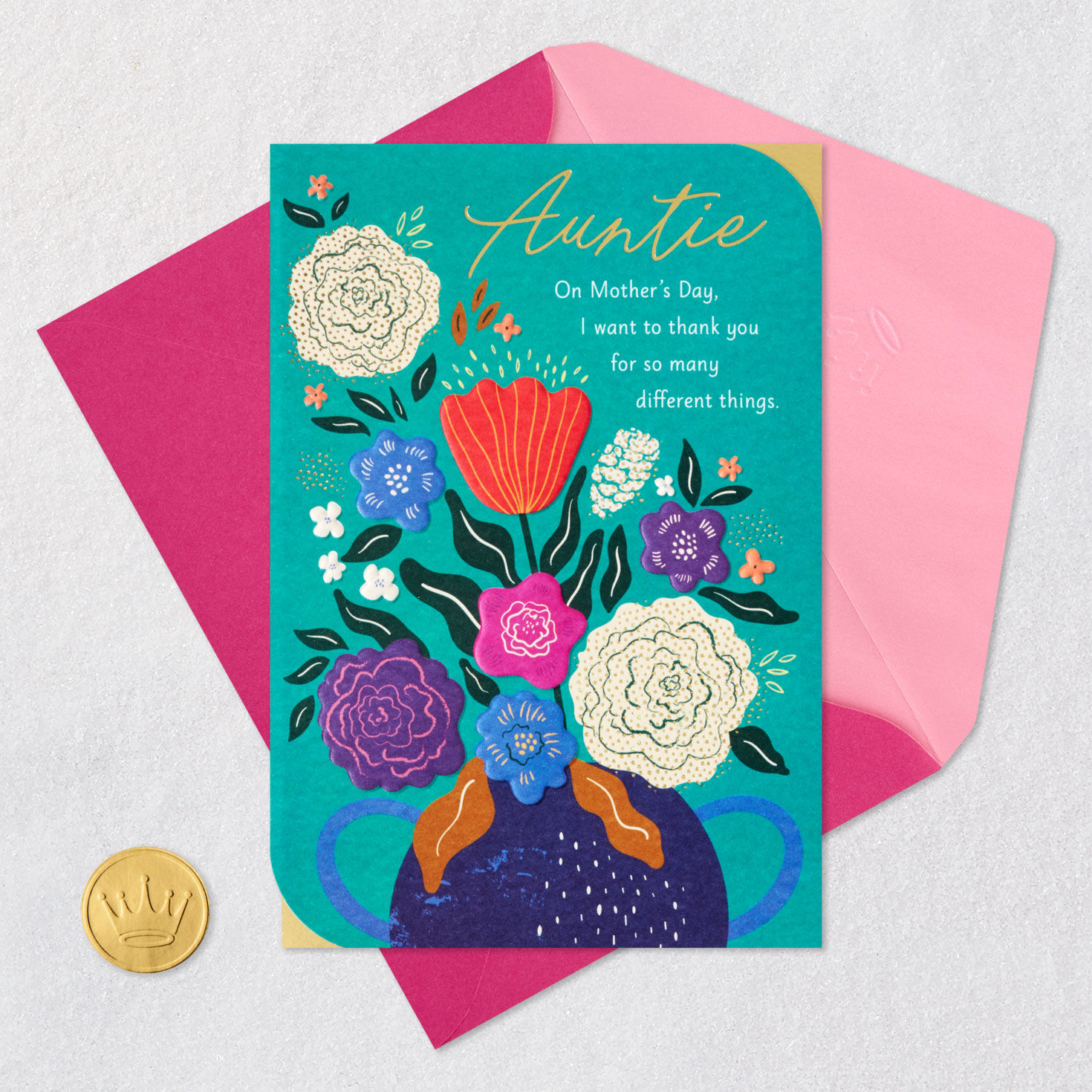 Thank You So Much Mother's Day Card for Auntie, , large image number 6