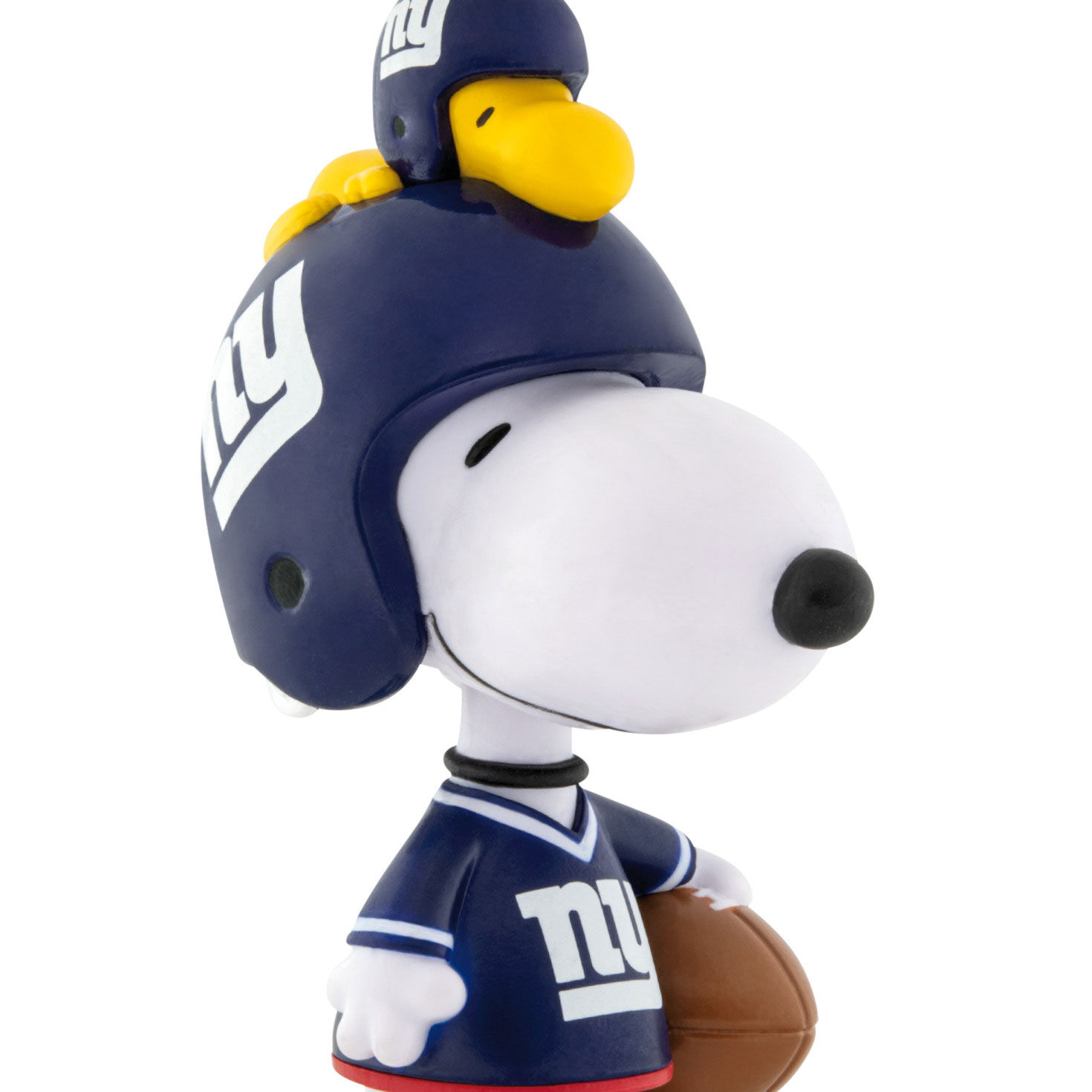 Snoopy New York Giants Christmas Ornament upclose view image number 5