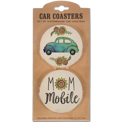 Carson Mom Mobile Car Coaster Set, 