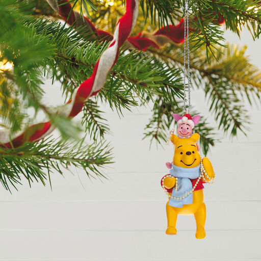 Disney Winnie the Pooh Trimming the Tree Together Ornament, 