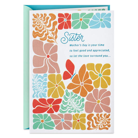 Let the Love Surround You Mother's Day Card for Sister