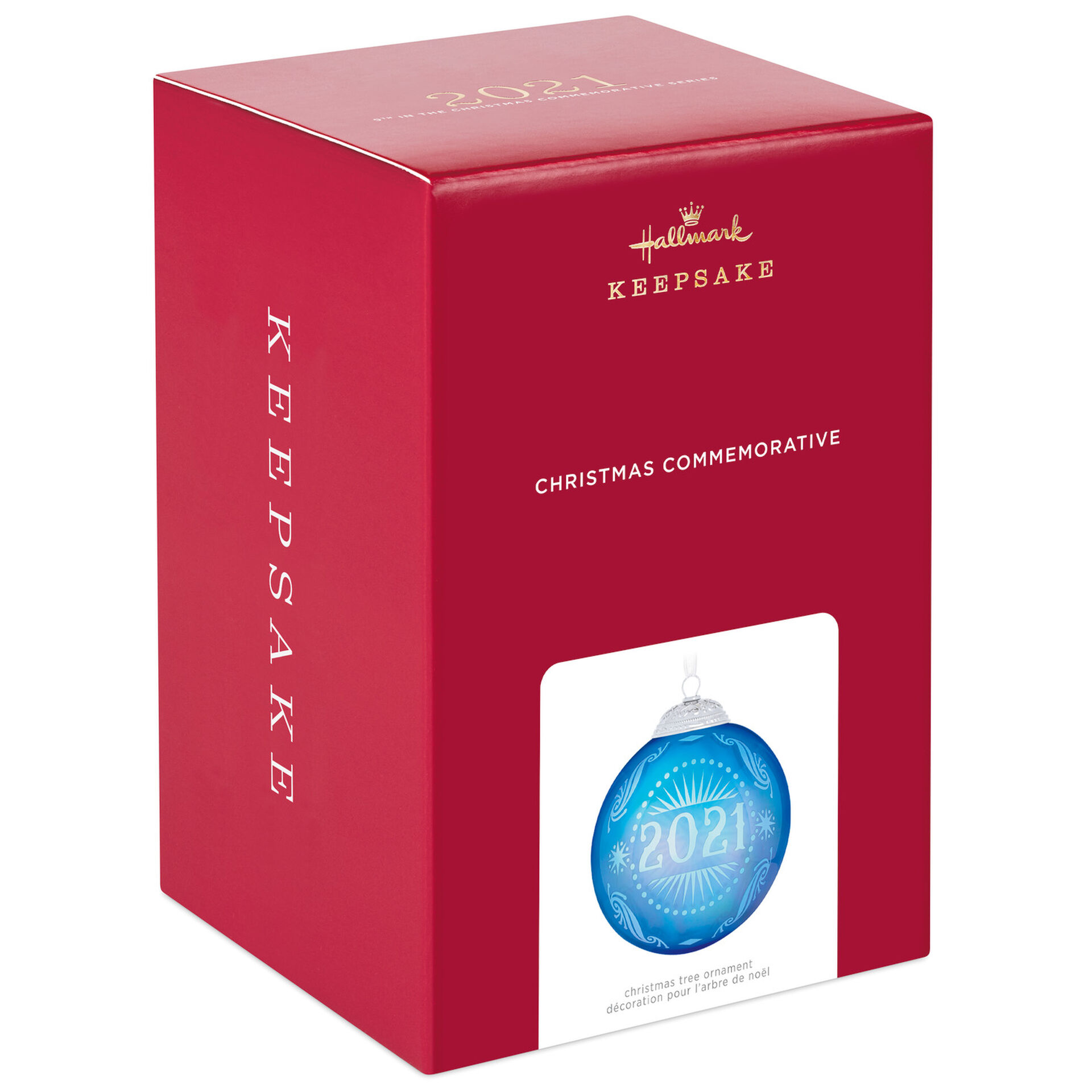 2021 Christmas Commemorative Glass Ball Ornament