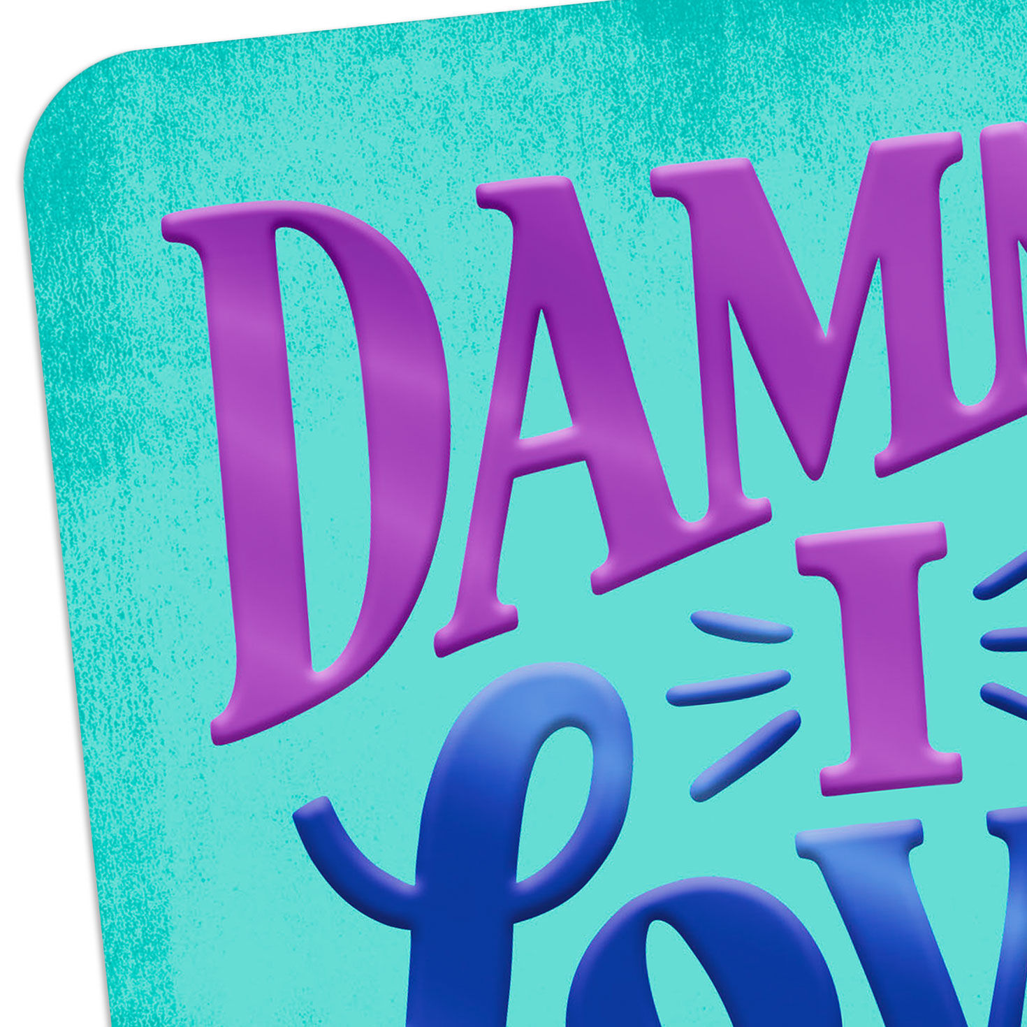 Damn, I Love You Romantic Love Card Card Front Detail image number 4