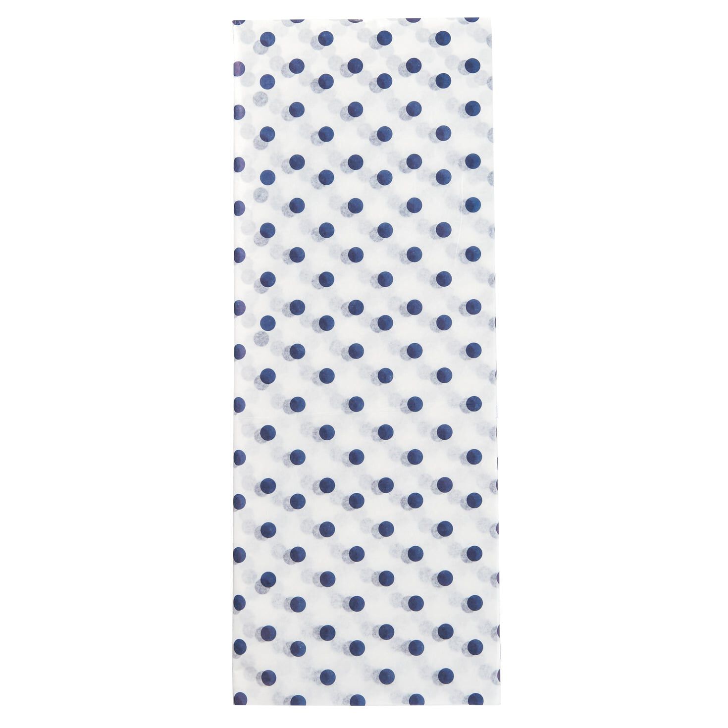 Midnight Blue Polka Dots Tissue Paper, 4 sheets