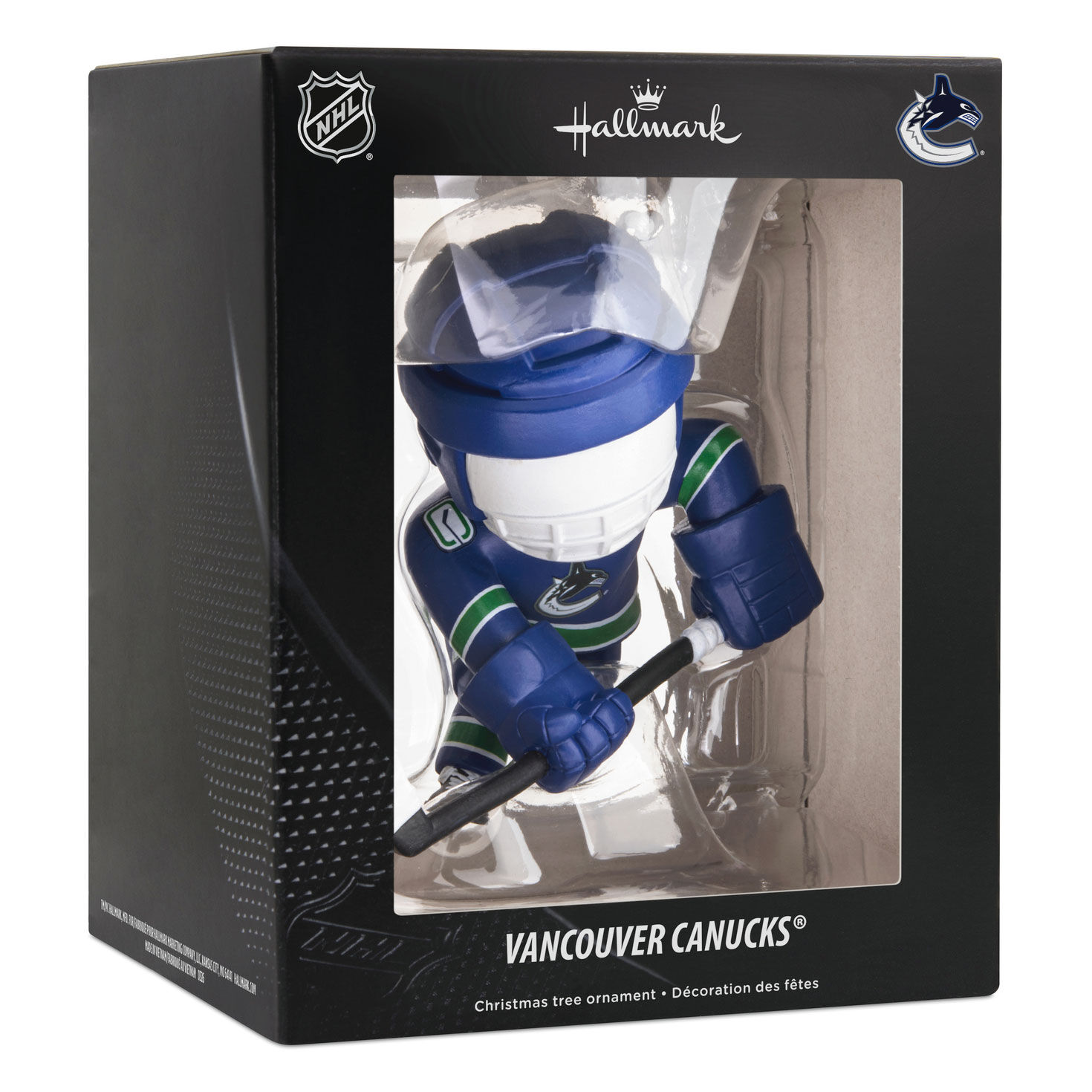 Vancouver Canucks Hockey Player Christmas Ornament package front image number 7