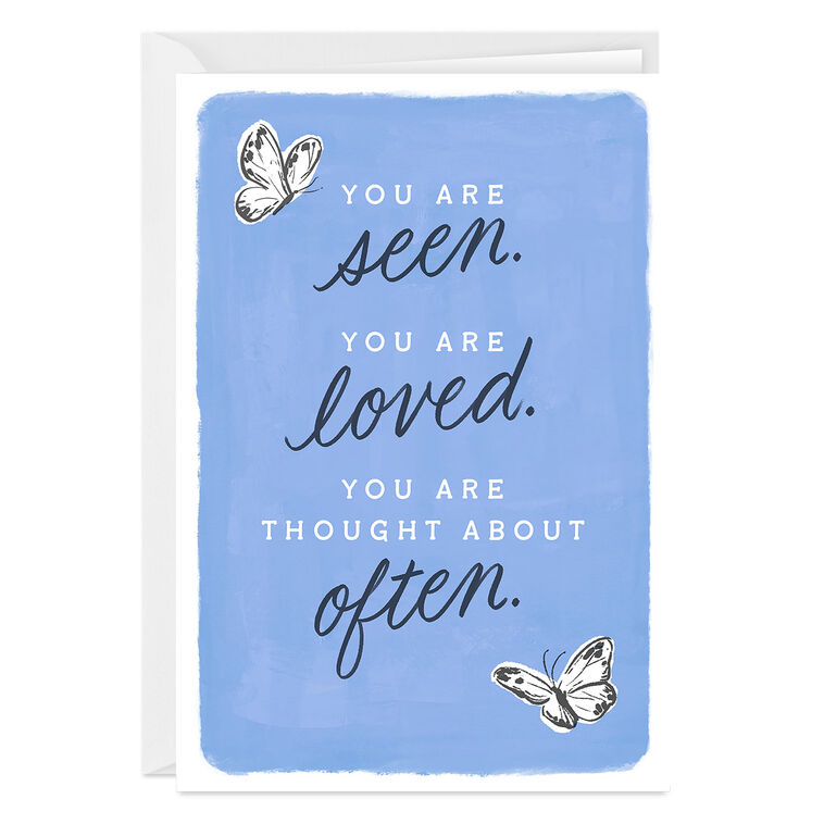 Butterflies You Are Loved Custom Support Card