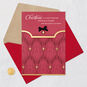 Elegant Burgundy and Gold Christmas Card for Friend Card Front with Envelope and Gold Seal image number 5