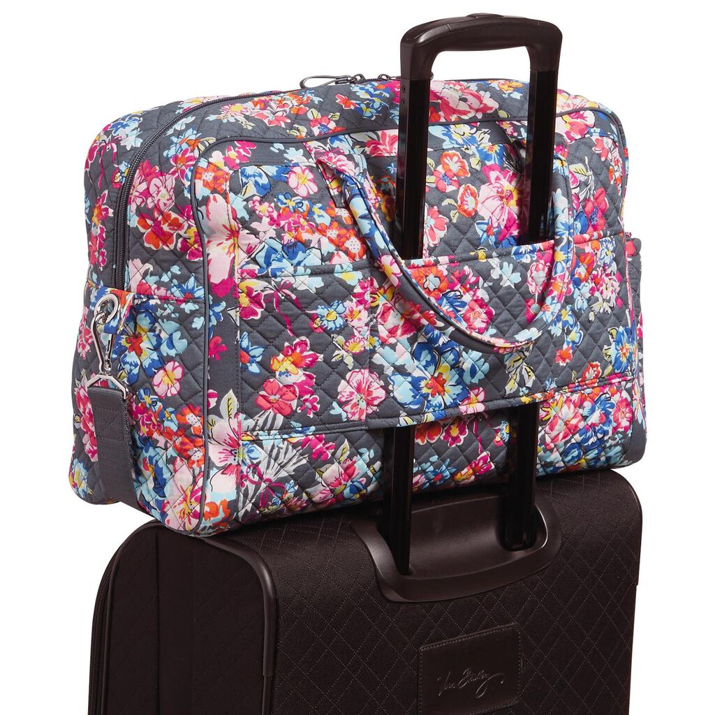 Vera Bradley Iconic Weekender Travel Bag In Pretty Posies