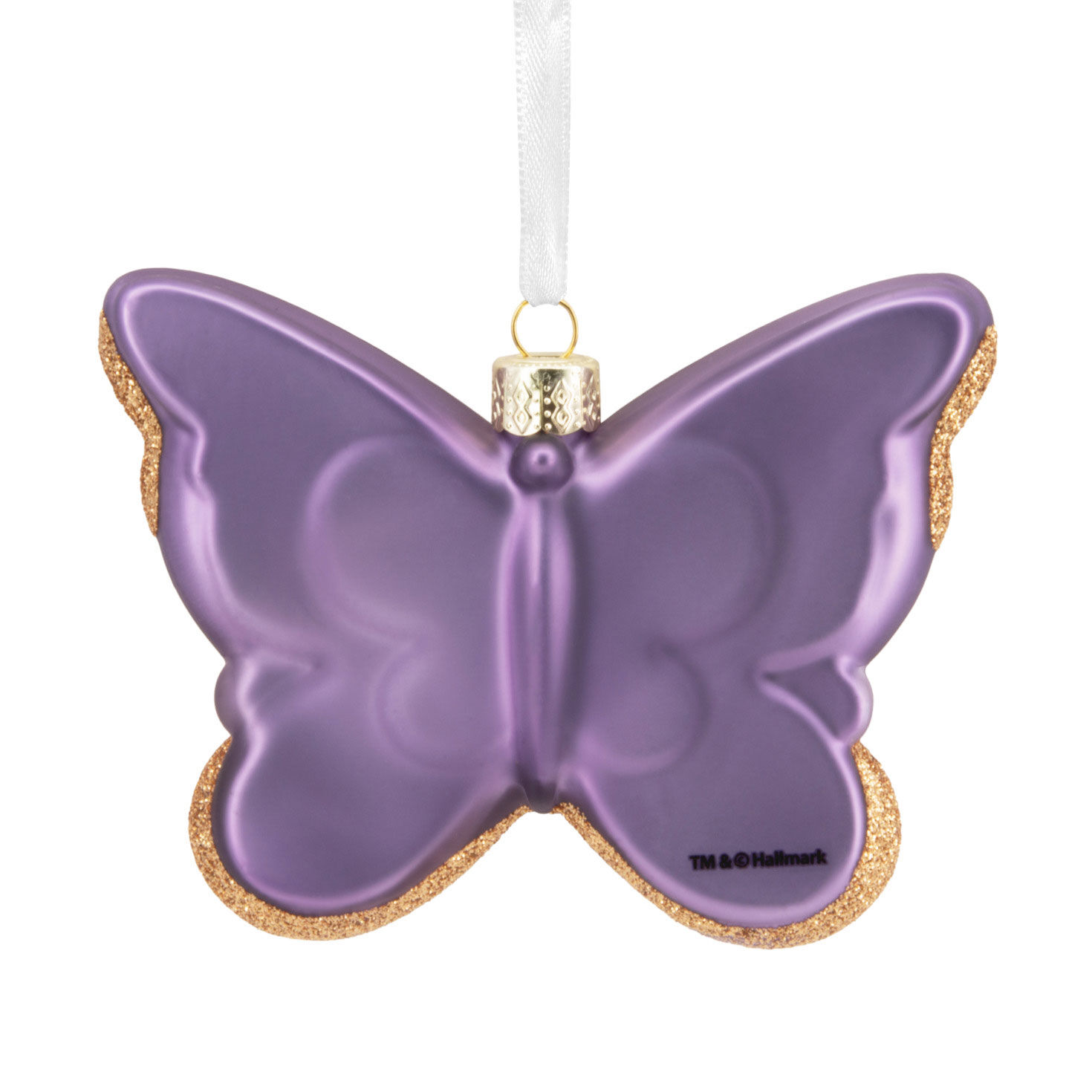 Signature Butterfly Glass Hallmark Ornament, , large image number 5