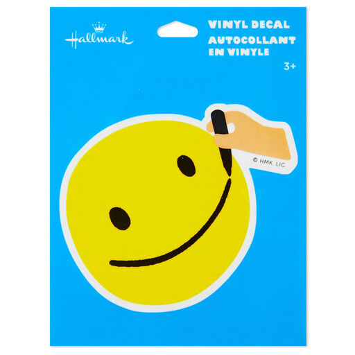 Happy Face Doodle Vinyl Decal, 