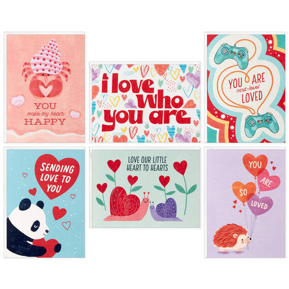 Cute Critters Assorted Blank Valentine's Day Cards, Pack of 36, , large image number 2