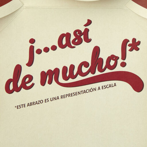 Big Hugs Spanish-Language Funny Pop-Up Love Card, 