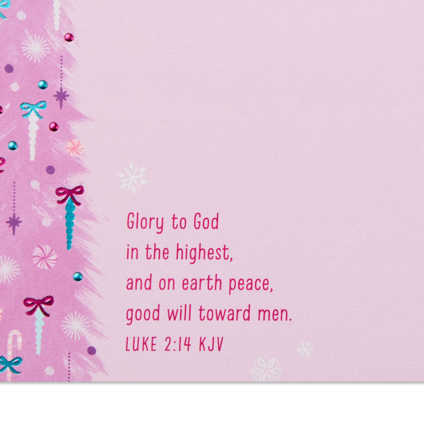 Tree Daughter and Family Religious Christmas Card scripture image number 3