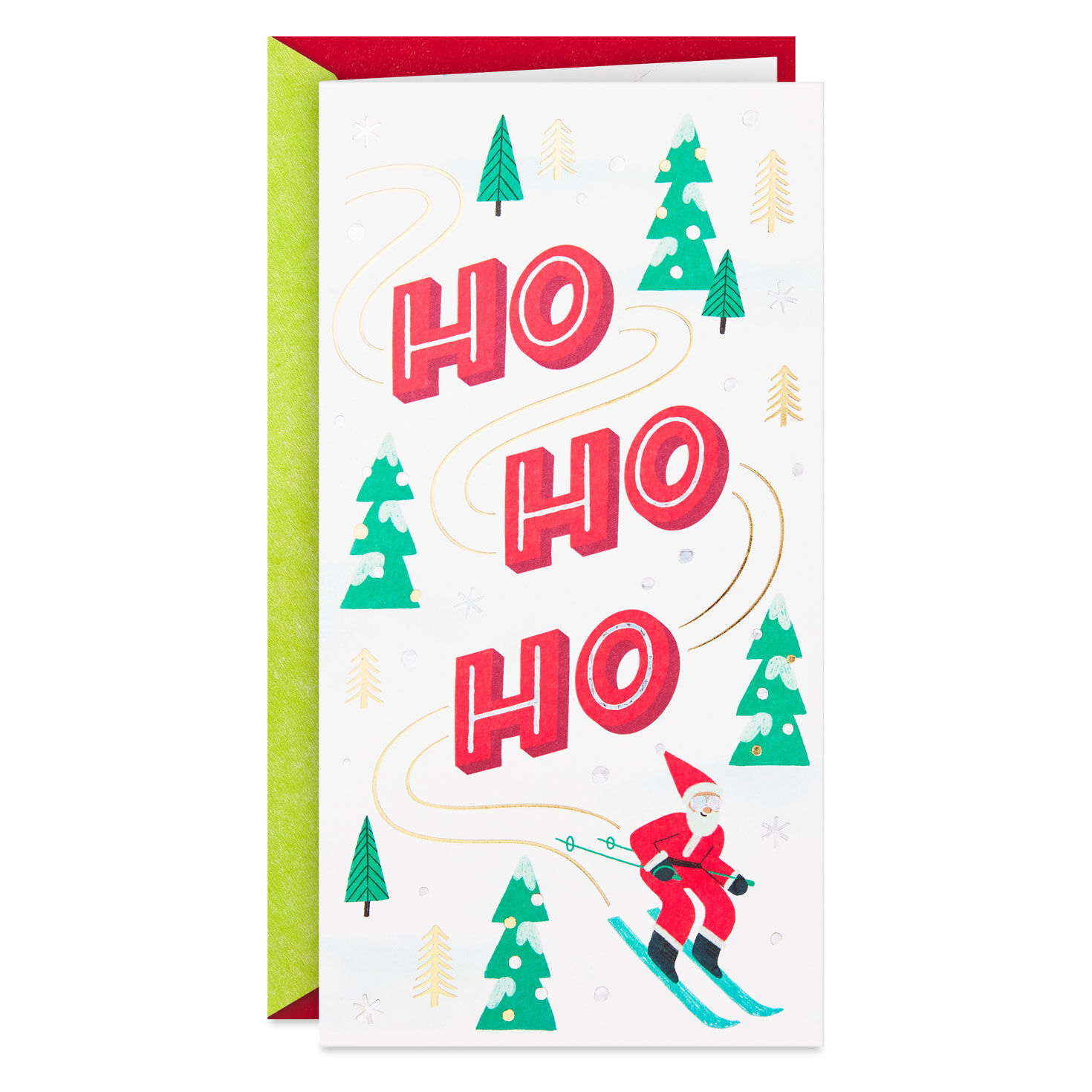 Adding More Merry Pop-Up Money Holder Christmas Card